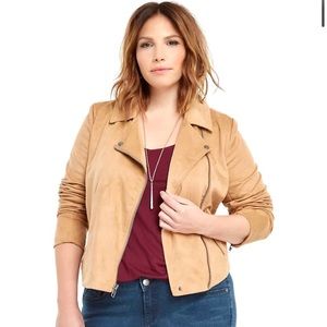 Torrid Faux Suede Moto Jacket